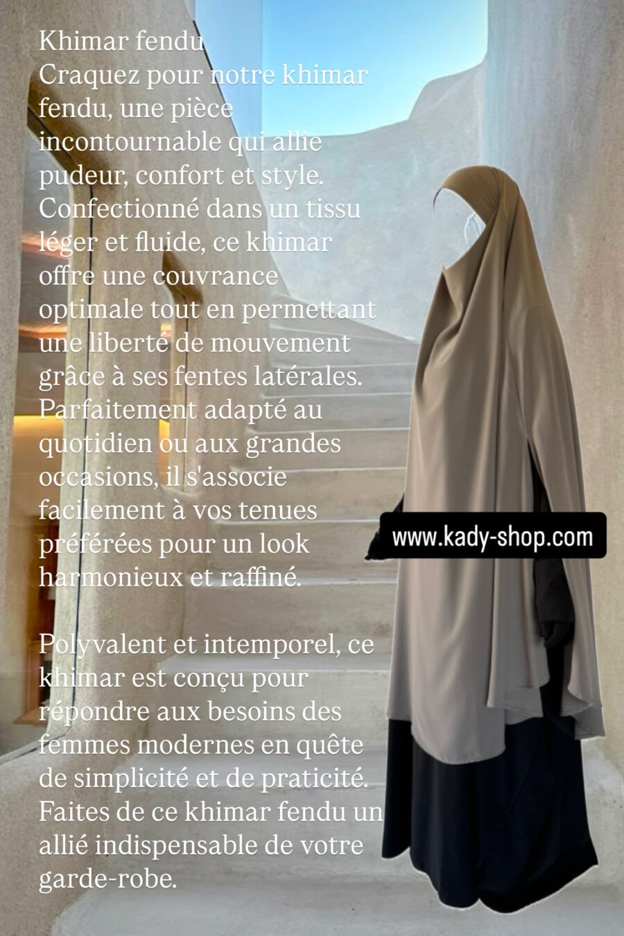 Khimar fendu