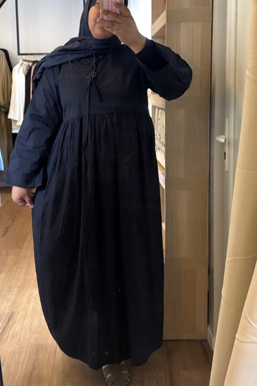 Robe popeline noeud