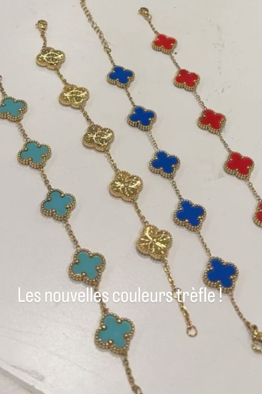 Gourmette trèfle